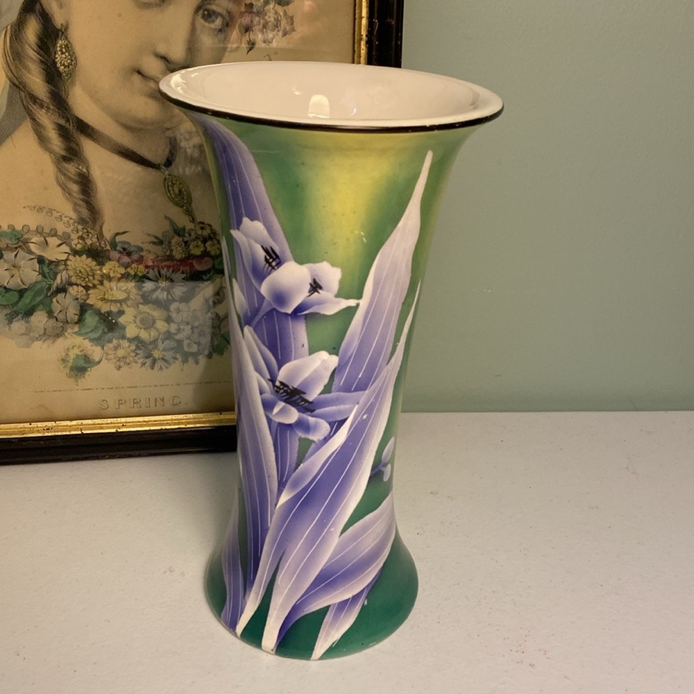 Vintage Royal Nippon Nishiki Hand Painted Vase